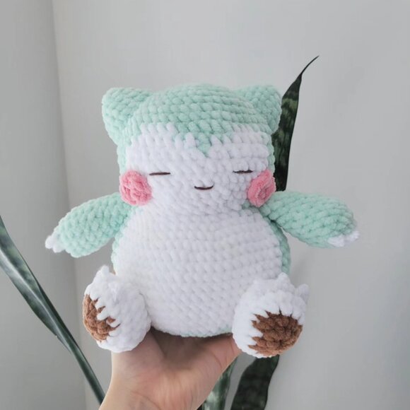 Handmade Snorlax Pokemon Plushie - Picture 2 of 2